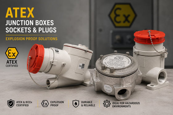 Coffret de jonction et prise industrielle ATEX