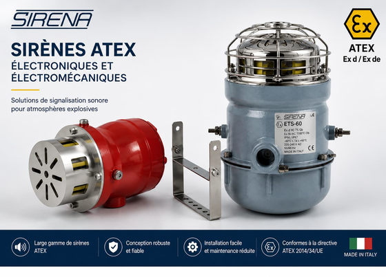 Gamme de sirènes ATEX Sirena