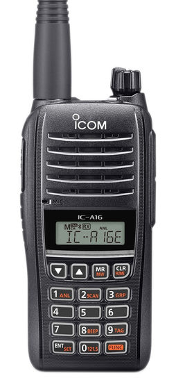 Radio VHF aéronautique portable ICOM IC-A16E